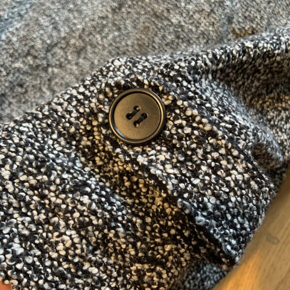 Free People Slouchy Textured Knit Cotton Wool Sweater Jacket Moto Size XS - Picture 5 of 9